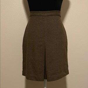 GAP Brown Wool Blend Skirt